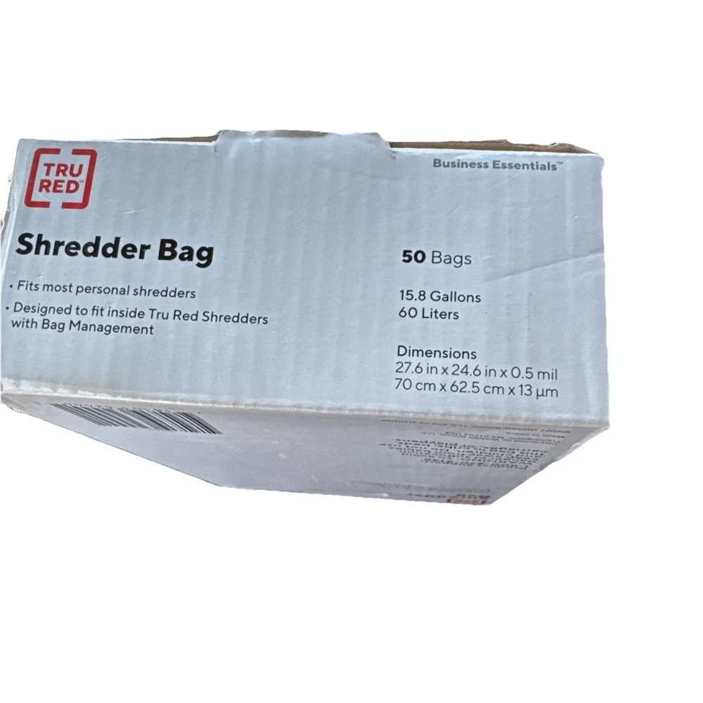 15.8 Gallon Shredder Bags - 50 Count Durable & Easy-Use for Personal Shredders